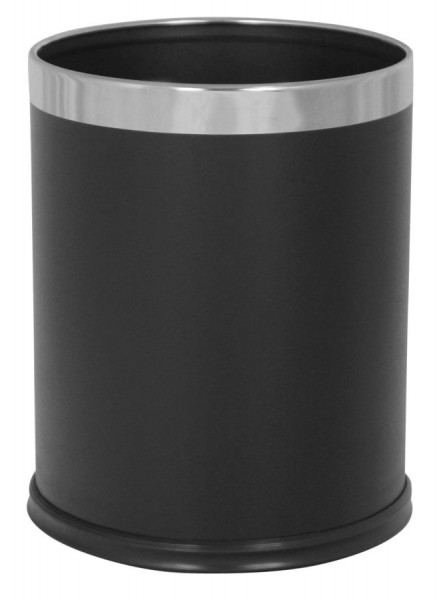 Papierkorb 10 L Schwarz Einwandig