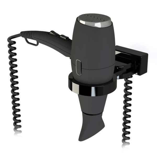 Haartrockner JVD Calisto Schwarz mit Halterung