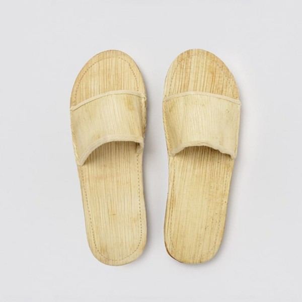 Hotelslipper Sohle und Steg aus Palmblatt